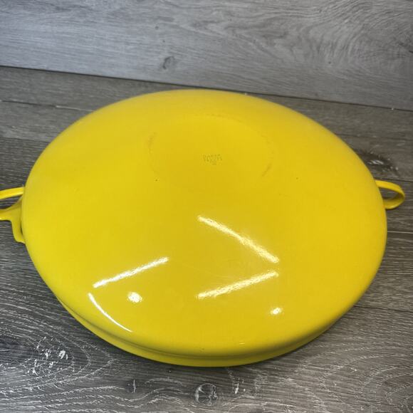 Dansk International Design France Yellow 13.5' Enamel Paella Pan New - Picture 7 of 8